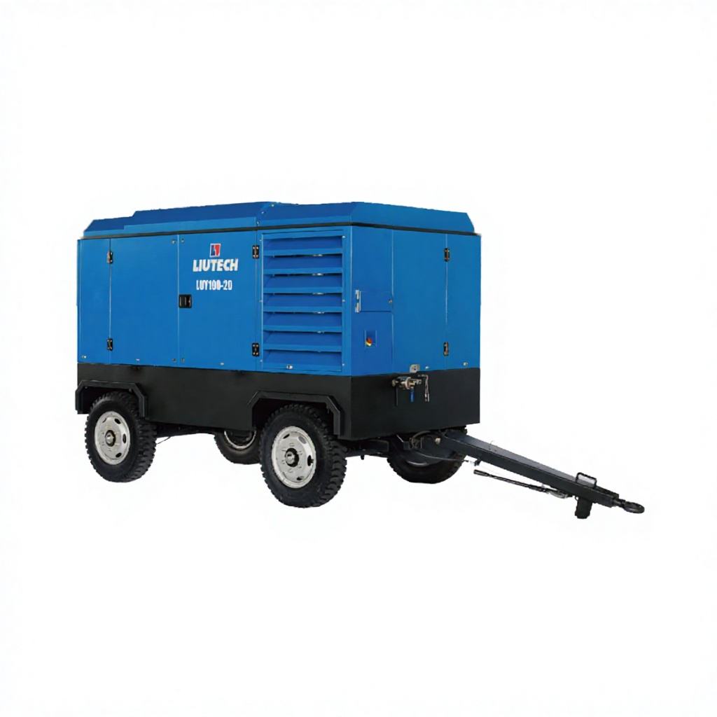 LIUTECH portable diesel screw air compressor